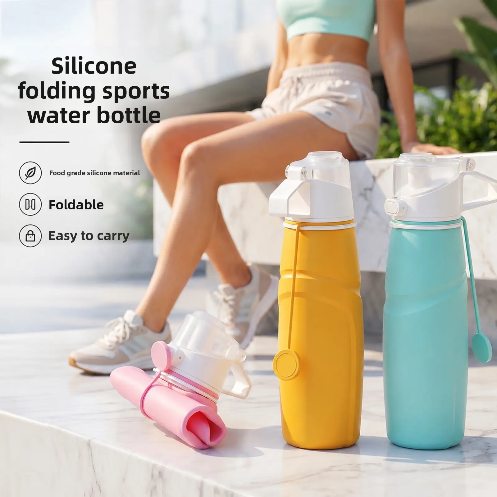 Soft Collapsible Hydration Bottle For Marathon Trail Running Cycling