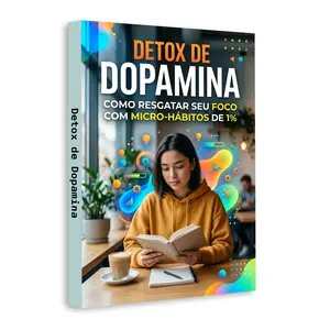 Dopamine Detox Book for Teens & Adults, Portuguese Edition Self Help Guide to 1% Micro Habits, Focus & Productivity
