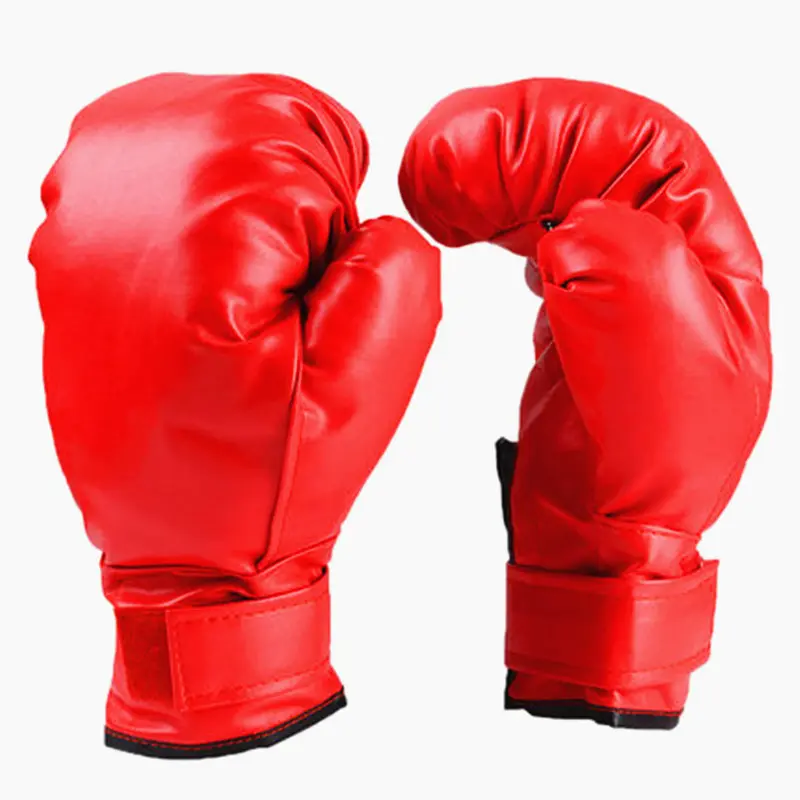 Unisex Lightweight PU Leather Boxing Gloves with Wrist Support - for Adults, Kids Training, Muay Thai, Kickboxing, Adjustable Grip