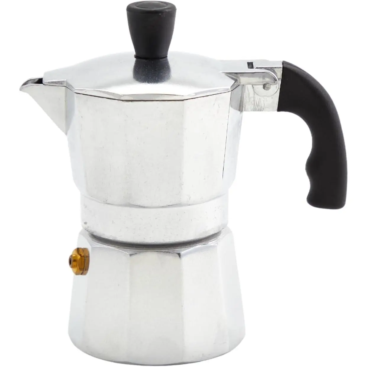 12-Cup Stovetop Espresso Maker, Cast Aluminum Coffee Maker, Cuban Coffee Brewer, Moka Pot Style, Portable Coffee Maker for Home, Camping, or Travel