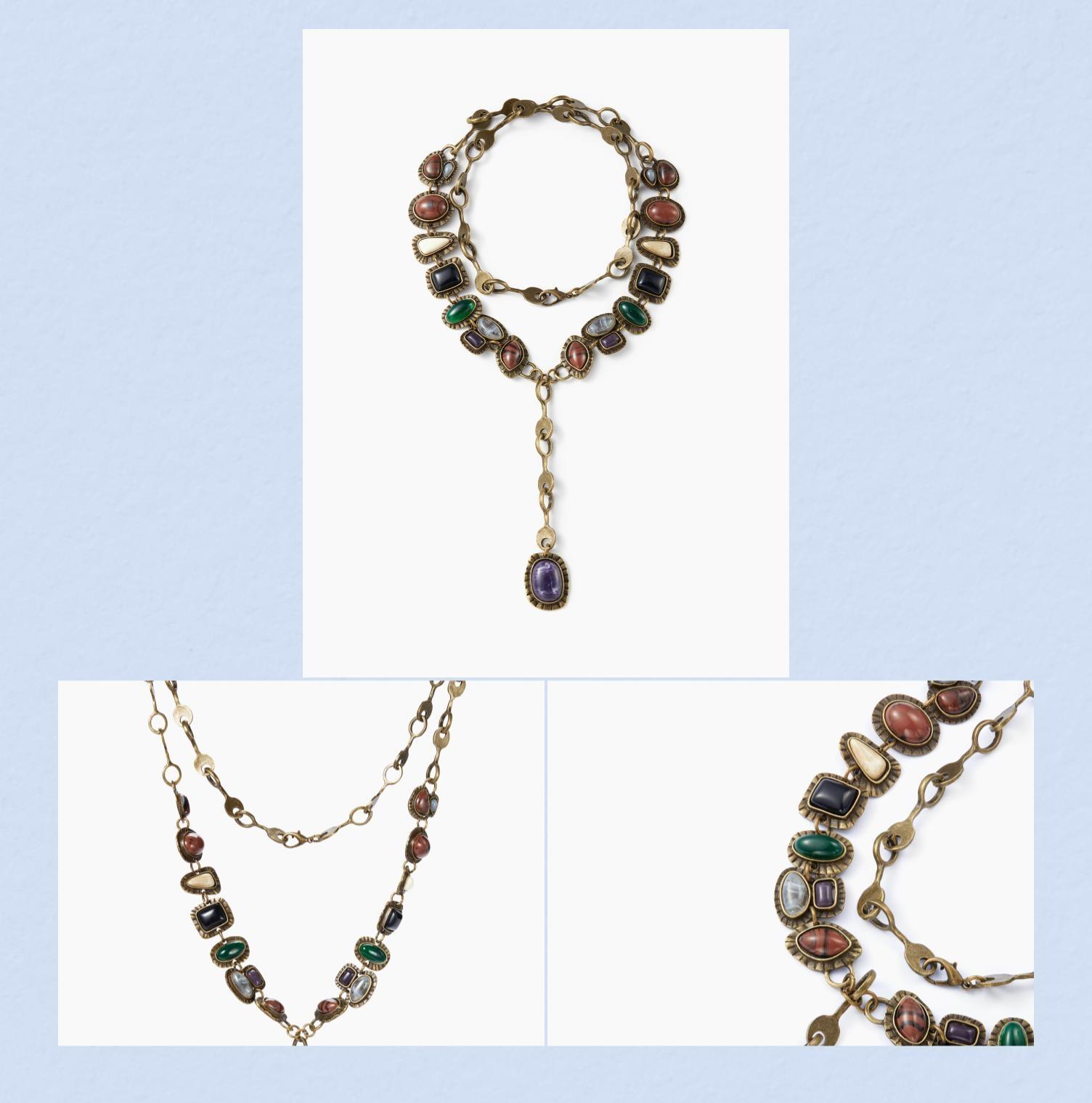 Cider STONE Y-SHAPED NECKLACE