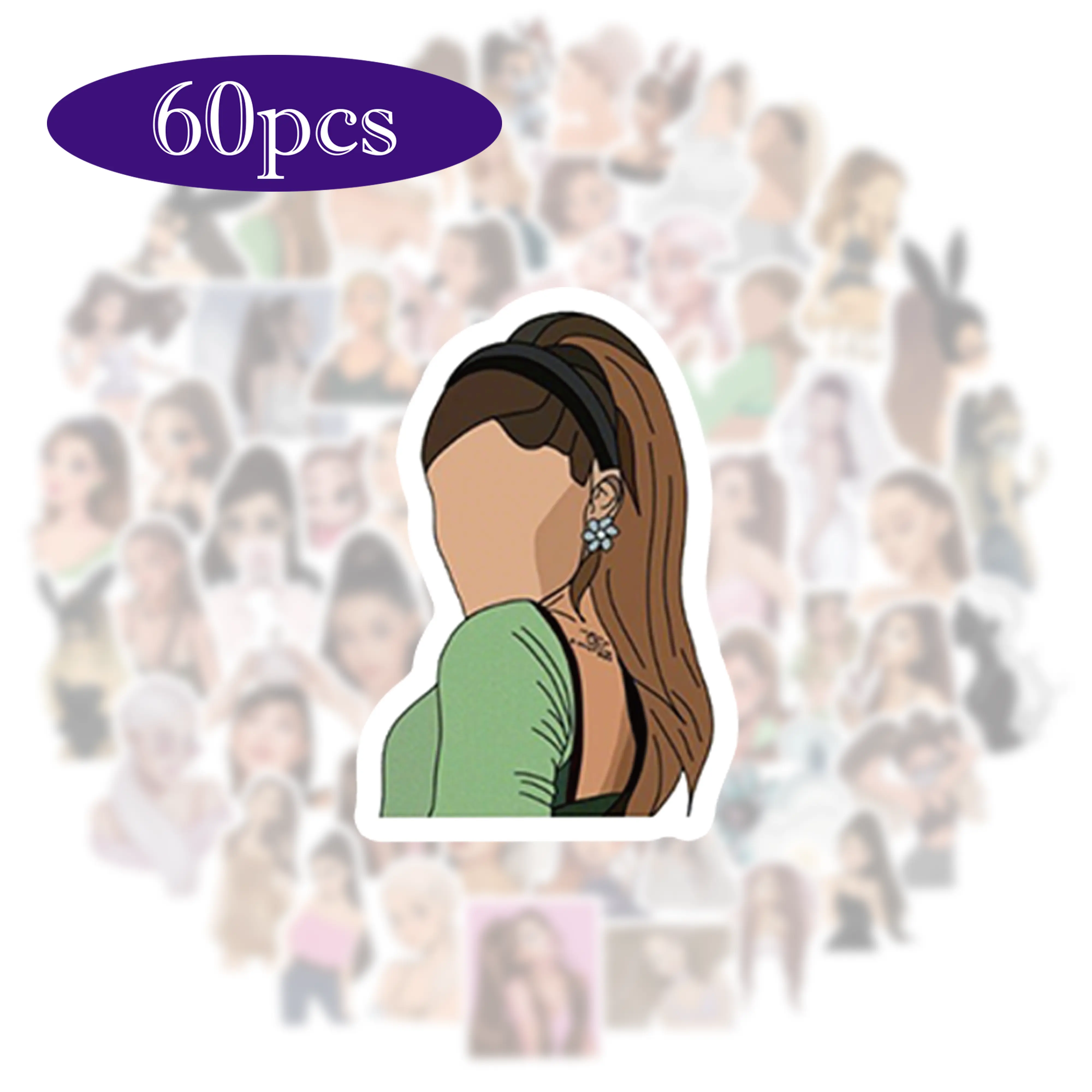 60pcs Ari-G Stickers Merch, Durable Vinyl Decals for Keychains Phone Cases Laptop Skins, High-Tack Adhesive, Music Fan Essentials Decor