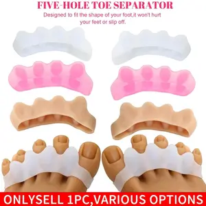 2pcs Soft Gel Gentle Design Toe Separators for Women And Men, Big Toe Spacers, Toe Cushion Pads for Daily Use