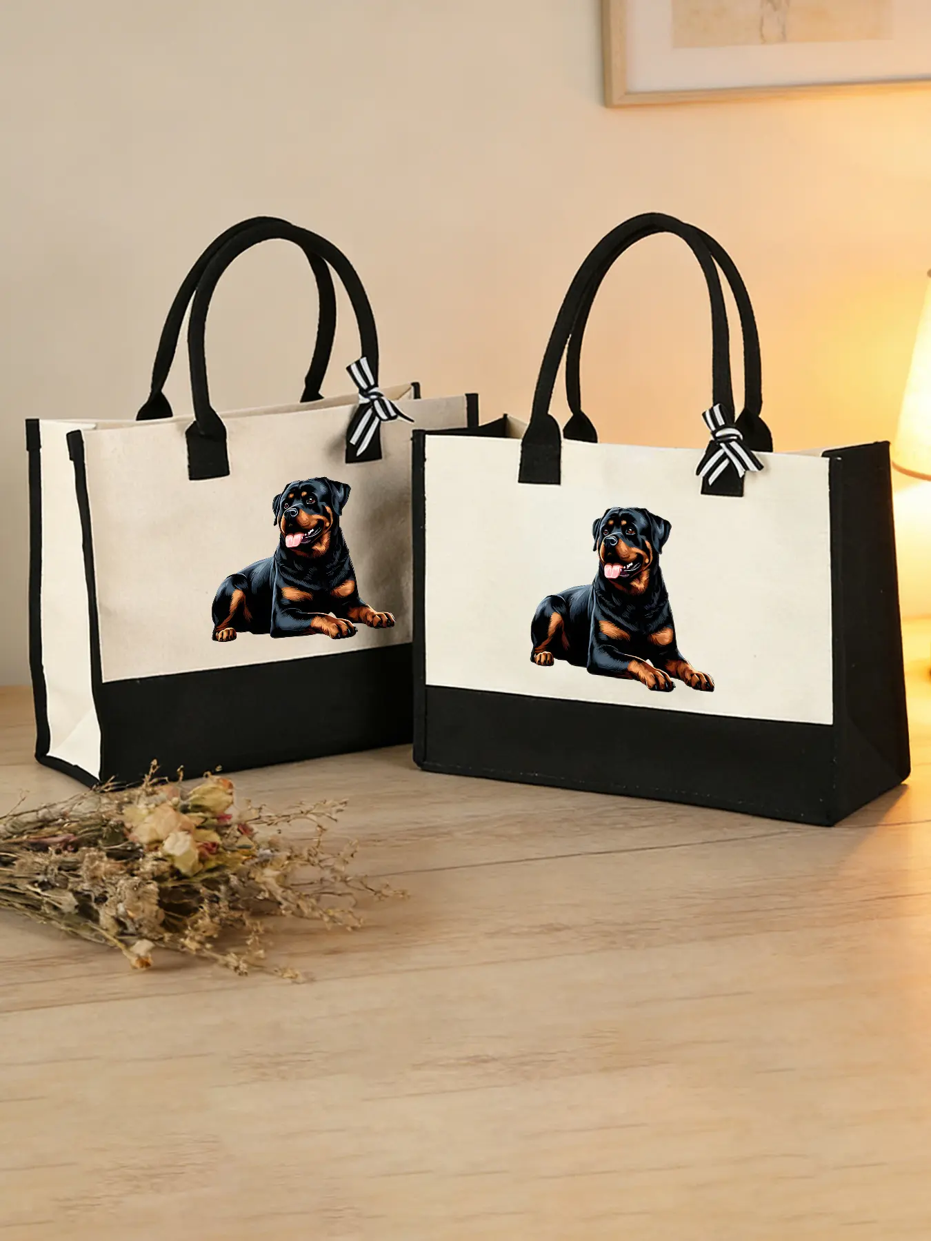 Rottweiler Pattern Handbags, Tote Bags, Shoulder Bags, Hand‑held Shopping Bags and Makeup Bags. Trendy Fashion Items Perfect for Daily Shopping and Commuting, and Ideal Gifts.