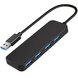4-in-1 USB 3.0 Hub, Portable USB Hub 4-Port Hub Splitter Multi-Function Adapter and Extension for Laptops, Desktop Computers and Phones, Office Accessories #GLOBAL PICKS