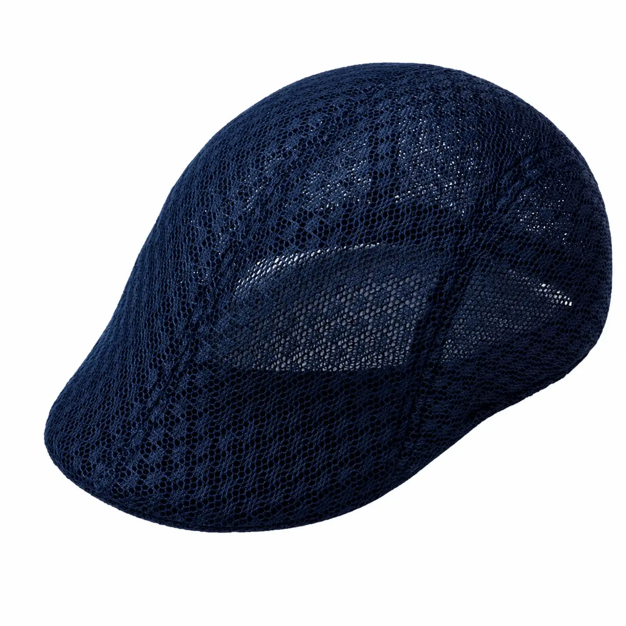 Men’s Lightweight Breathable Mesh Flat Cap with UPF 50+ Sun Protection — Classic Newsboy & Ivy Style Cooling Hat for Golf, Driving, Outdoor Walking, and Everyday Summer Wear