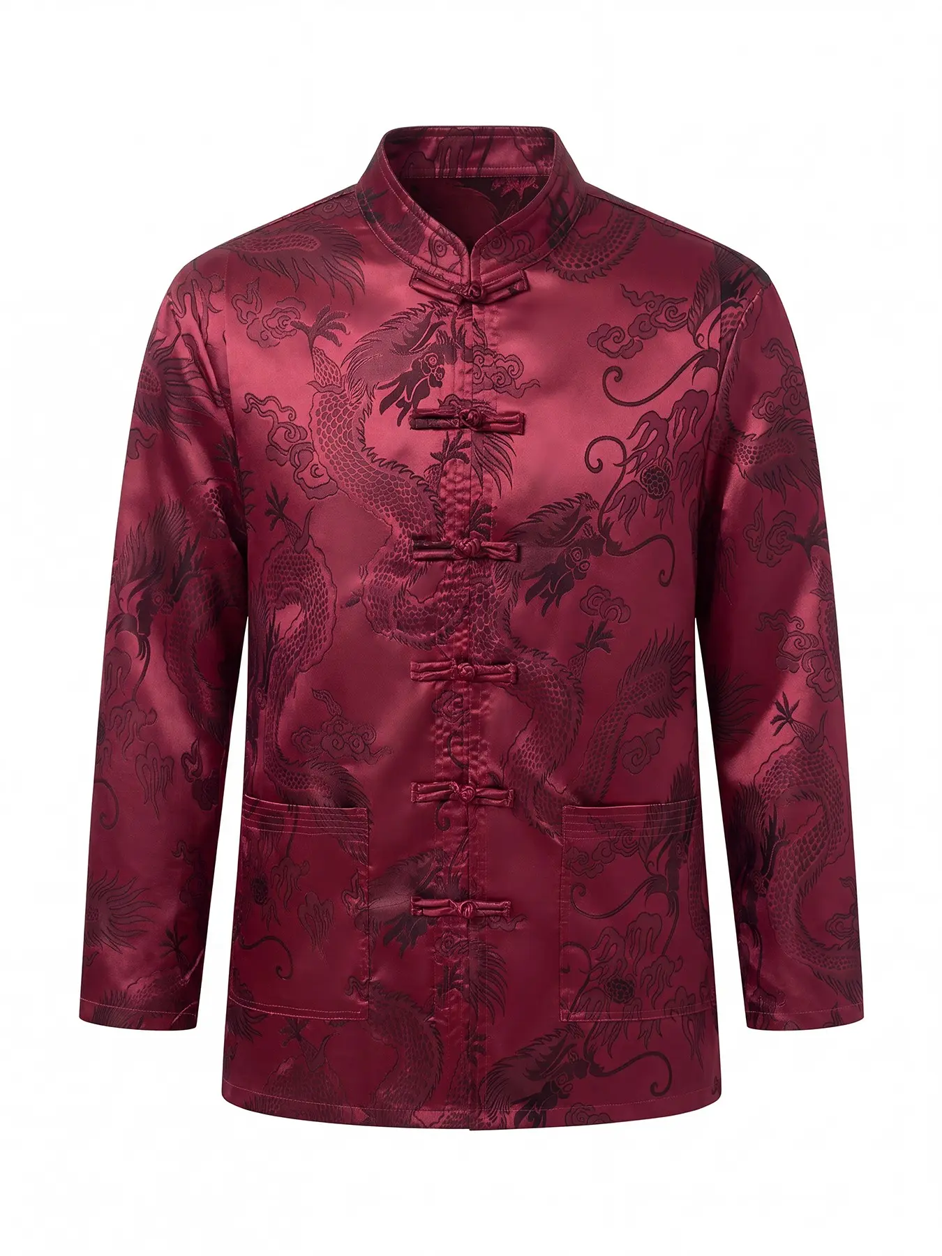 Men's Tangzhuang Hanfu Traditional Clothing, Kung Fu Shirt Set, Long Sleeve Top, Authentic Chinese Cultural Fashion, Comfortable & Stylish