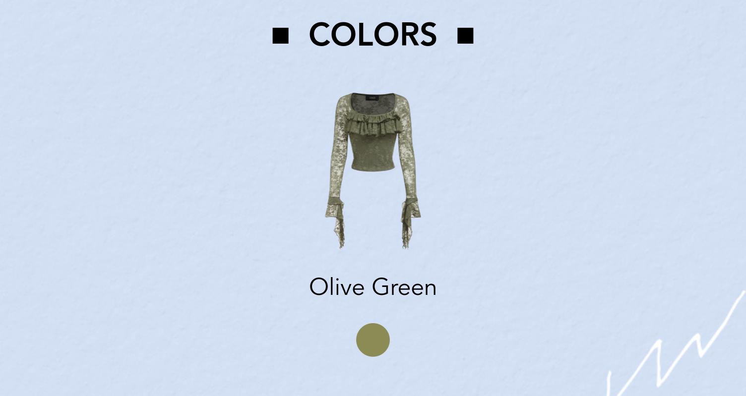 Cider Lace Square Neck Ruffle Sleeve Crop Top