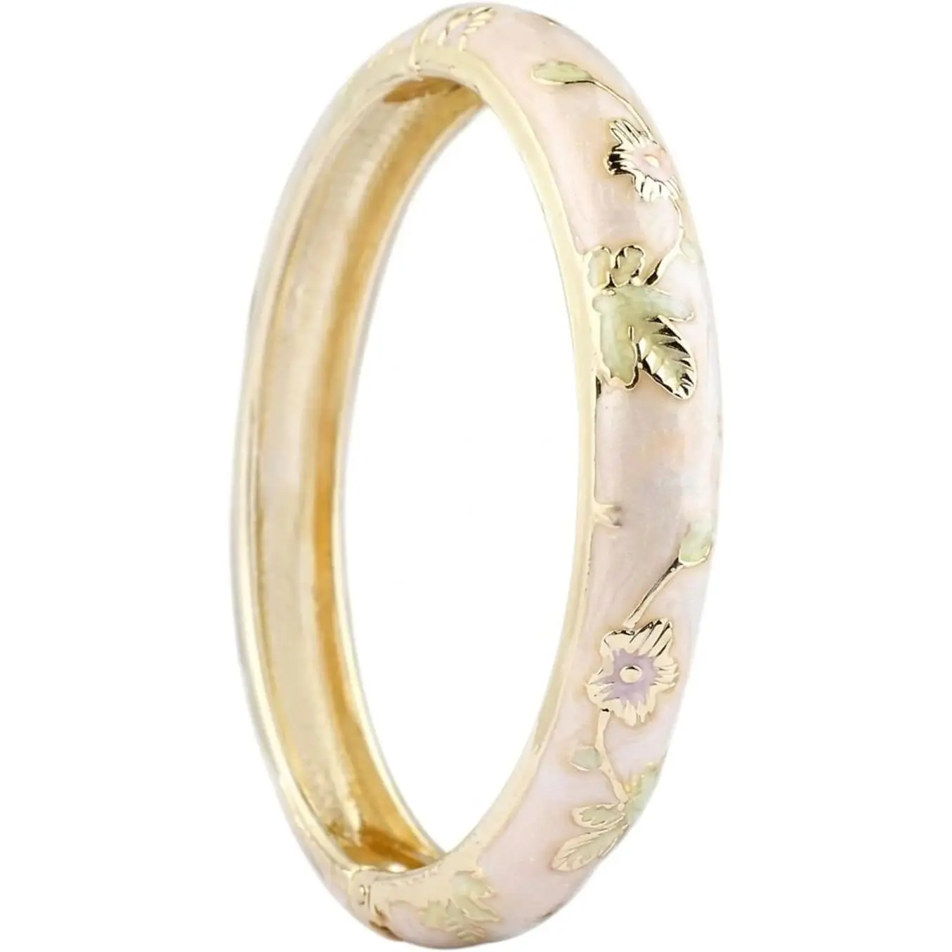Flower Bangle Chinoiserie Cloisonne Bracelet For Women | Traditional Exquisite For Women |Summer Stylish Ethnic | Fashion  Accessories