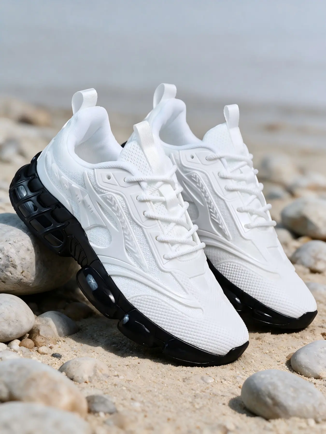 Unisex Bubble Shock Dad Shoes, Breathable Honeycomb Mesh, Height-Boosting Sporty Sneakers, Lightweight Comfort, Versatile Outdoor & Campus Wear