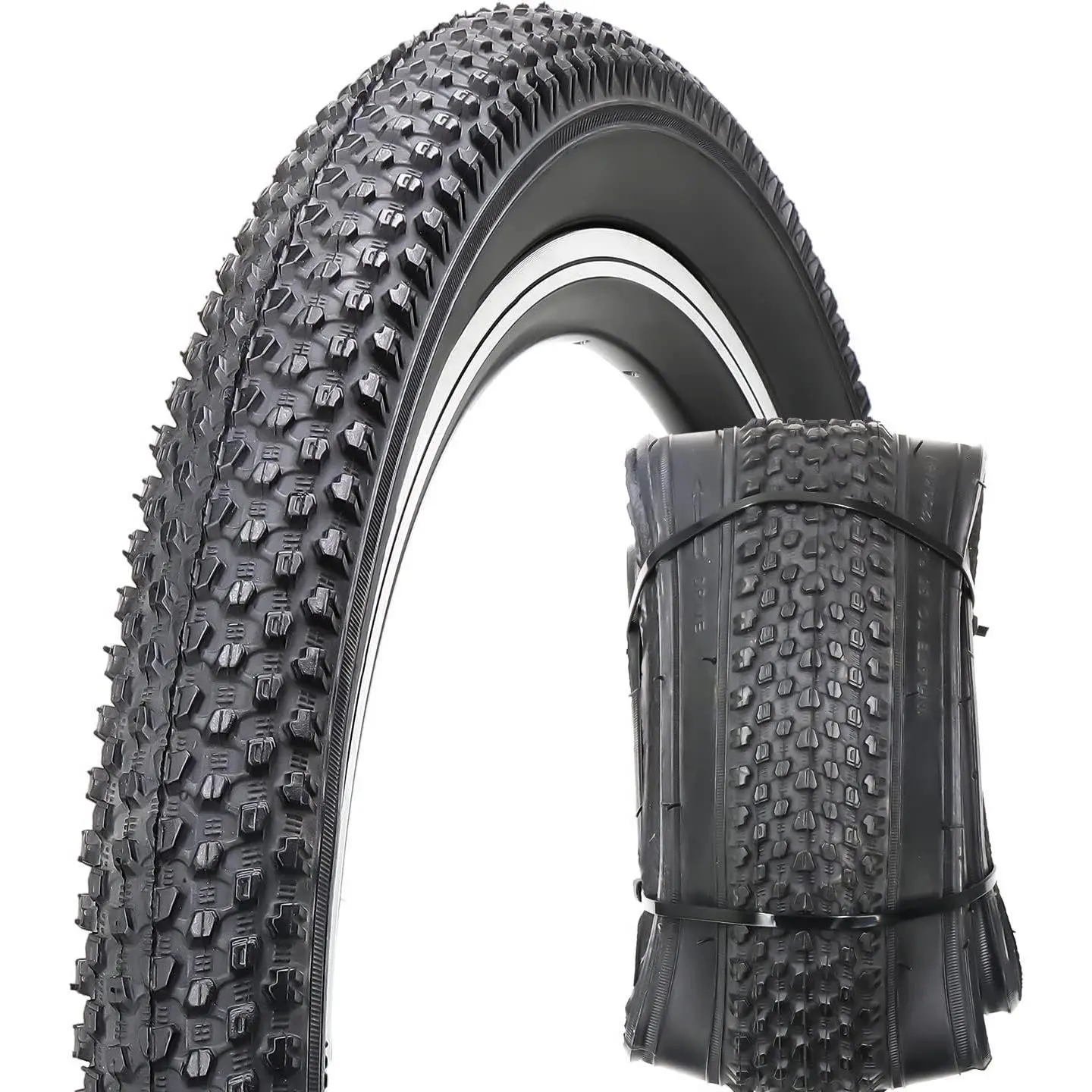 Mountain Bike Tires - 20/24/26/27.5 Inch Folding MTB Bicycle Tires Replacement,Steel Bead All-Terrain and High-Performance Durable for Off-Road,Street & Trail Adventures