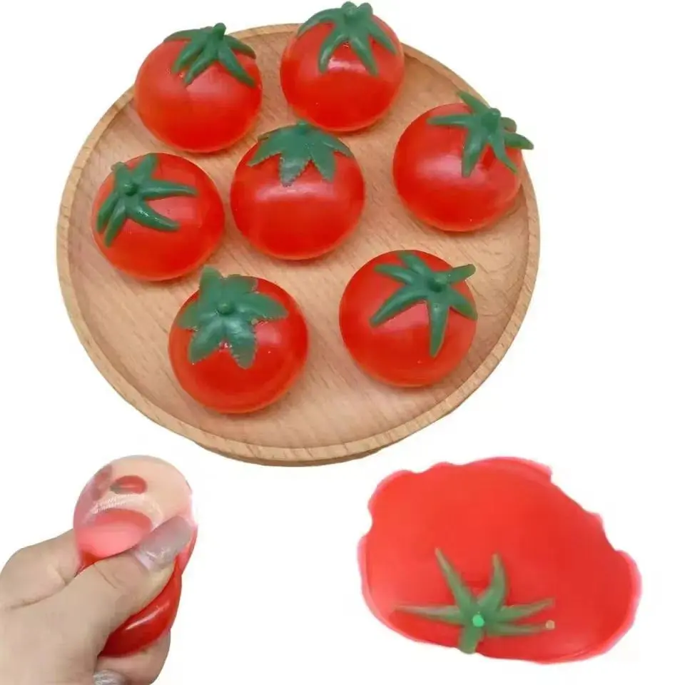 Taba Squishy Cool In Summer Tomatoes Water Balloon Water Fights On The Beach Can't Be Broken Artificial Fruits Kids Squeeze Toys