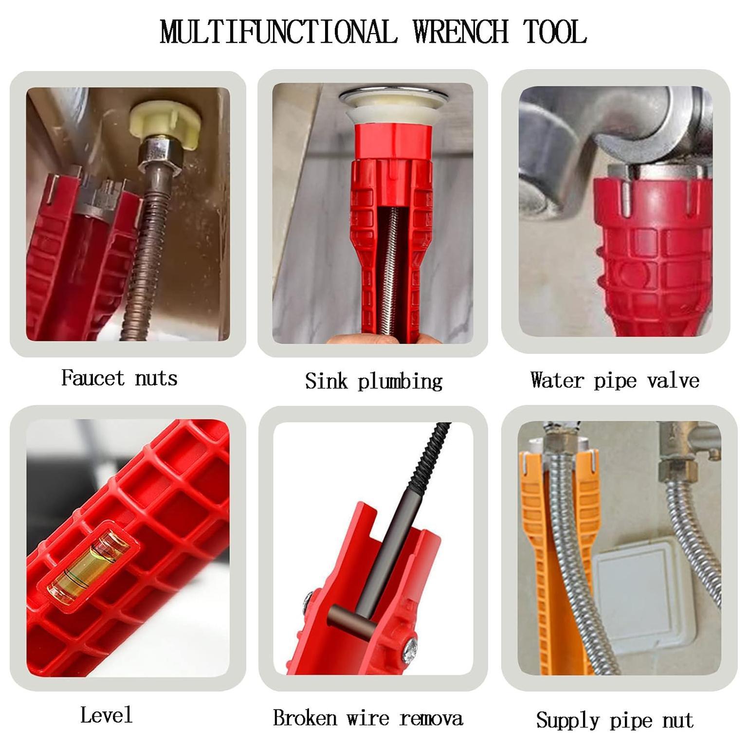 Multifunctional Faucet Ratchet Wrench Set, Sink Faucet Installer and Pipe Extractor Tool for Kitchen and Bathroom Plumbing #GLOBAL PICKS Multifunctional Faucet Ratchet Wrench Set, Sink Faucet Installer and Pipe Extractor Tool for Kitchen and Bathroom Plumbing #GLOBAL PICKS