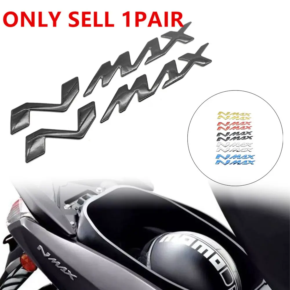 1 Pair Motorcycle Soft Sticker Decals Logo for Yamaha Nmax N Max N-Max 155, Durable Vinyl Adhesive Decorative Stickers