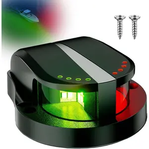 Red and Green Boat Navigation Lights LED IP67 Waterproof Bow Marine Running Lights for Small Boats