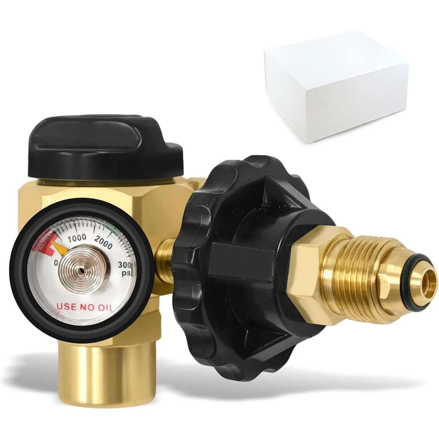 VN-500 Nitrogen Purge Control Valve Regulator w/500 PSI Flow Meter 4-Position Flow Control (TST/PRG/BRZ/OFF) Heavy-Duty Brass Body Hybrid Design Nitrogen Purging Regulator for Leak Testing