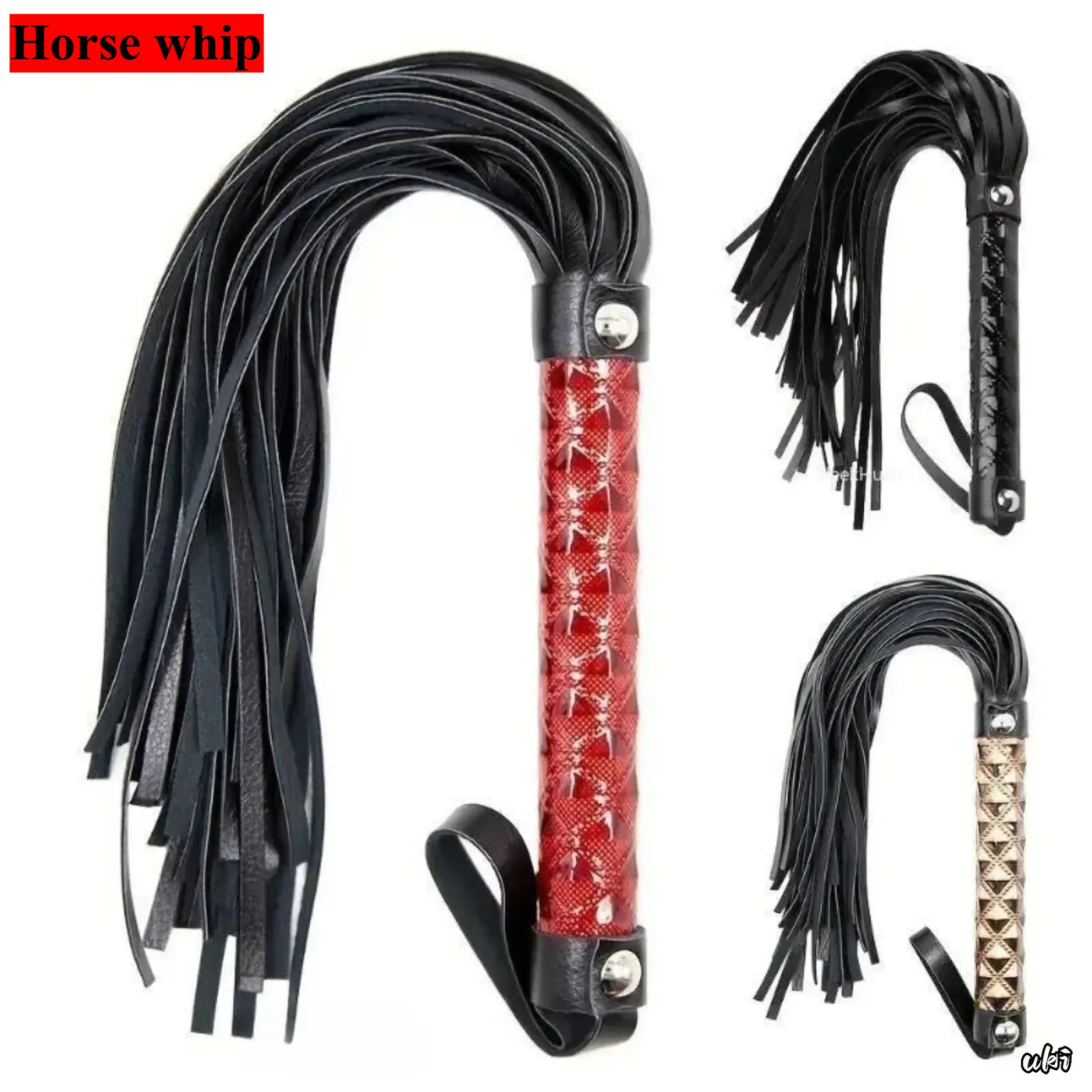 Premium Red Heart Metal‑Studded Equestrian Riding Crop, Non‑Slip Ergonomic Comfort Grip Durable Training Whip, Stylish Horse Accessory For Outdoor Riding & Stable Daily Training