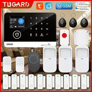 Tugard Smart Alarm System, Compatible with Alexa & Google, Wireless DIY Security System, Gsm/WiFi Theft Prevention Panel, Remote Access APP, No Monthly Fee, Home Security Monitoring, Door Alarm Sensor