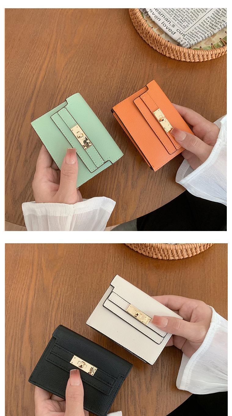 Ladies new compact Internet celebrity change purse multi-card premium organ card bag card clip