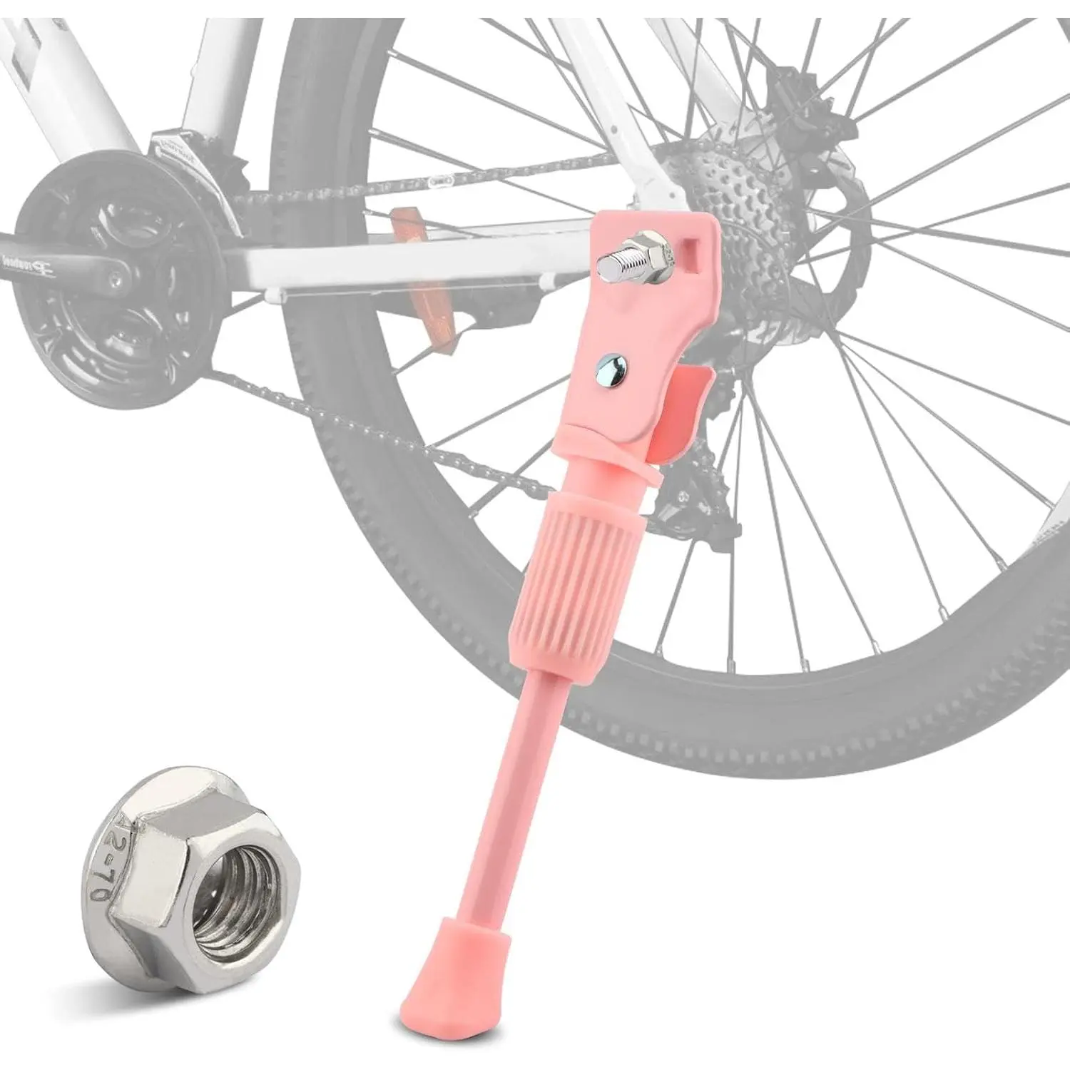 Kickstand for   16 Inch Wheel, Alloy  Kickstand for    Accessories  for Rear Mount Bikes Wheel()