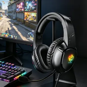 Wired Gaming Headset with Mic, Over-Ear Headphone, Comfortable Wear Gaming Earbuds for Sports, Electronic Audio Earphones for PS5, PS4, Nintendo Switch, Mobile & PC