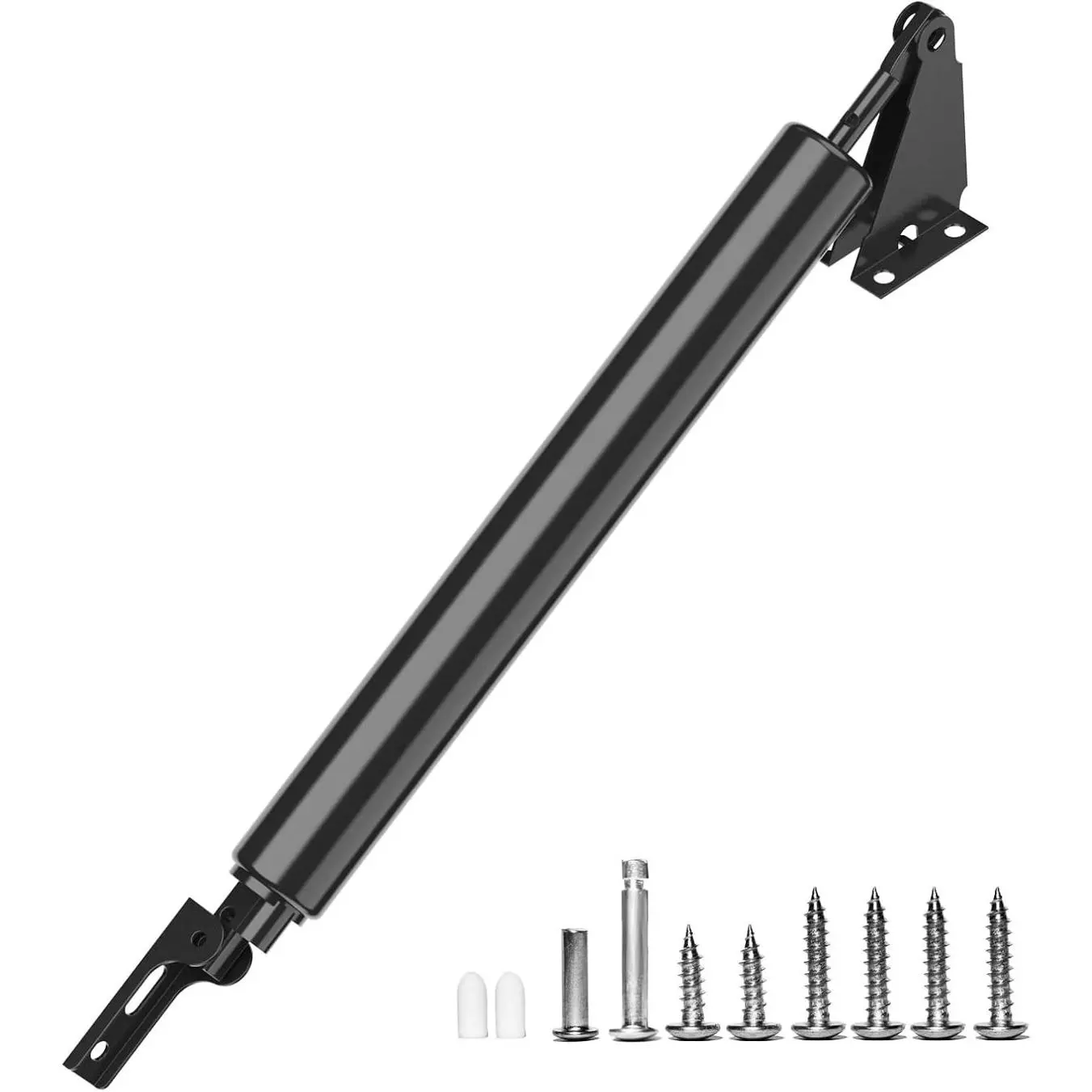 Storm Door Closer,Heavy Duty Door Closure with Hold Open Feature & Smooth Closing Motion – for Storm, Screen Doors Black