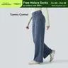 Halara Flex™ High Waisted Tummy Control Wide Leg Casual Jeans with Pockets