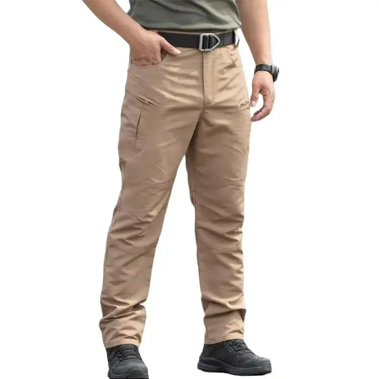 Men’s stretch tactical pants, water-resistant ripstop cargo pants, lightweight outdoor work hiking pants with pockets