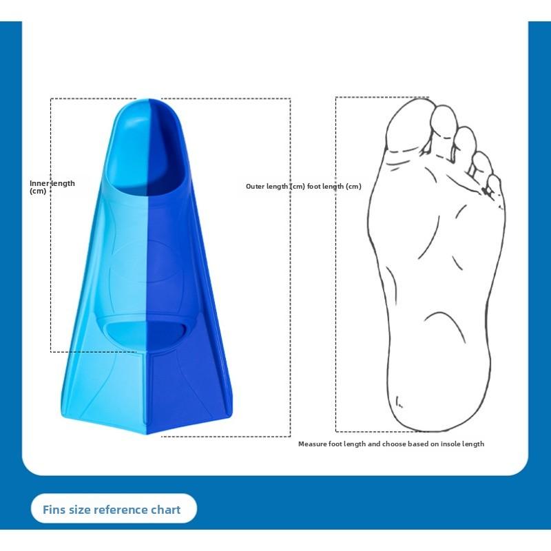 Swimming Flippers Silicone Flippers Children Adult Diving Frogs Training Diving Equipment Silicone Frogs