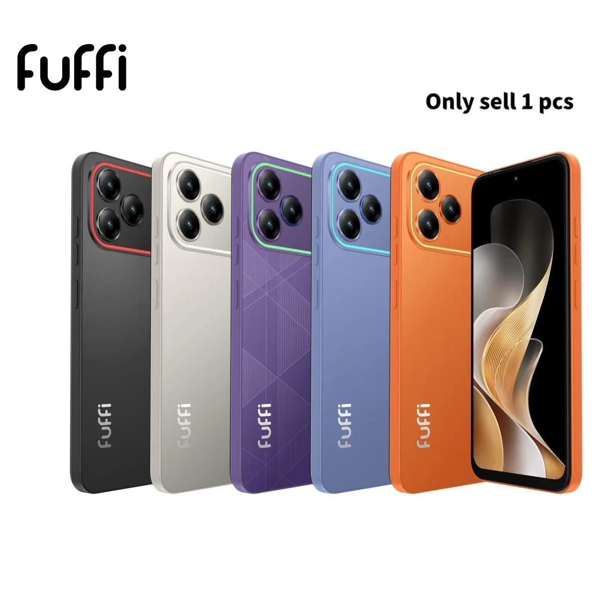FUFFi-LED Smartphones with LED Lighting, 6.67-inch HD Display, 5MP+16MP Camera, 4GB RAM+32GB/64GB ROM, 4400mAh Battery, Android 12.0, 4G Connectivity, Dual SIM Support, Stylish Design, GPS Navigation, Pro Smartphone