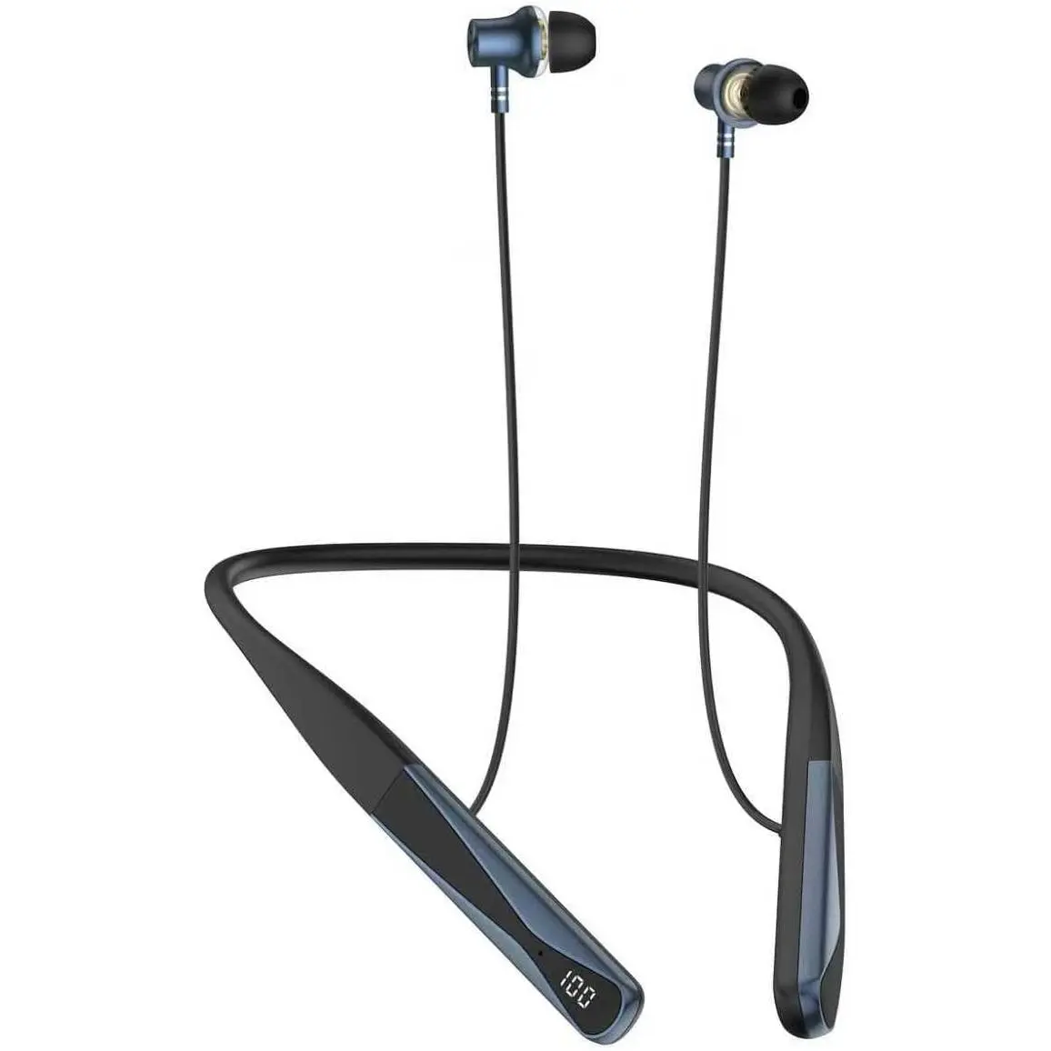 Neckband Bluetooth Headphones with Voice Return Microphone,6.0 Bluetooth 35 Hours Playtime, IPX5 Waterproof Wireless Noise Cancelling Earbuds for Sports (A18)