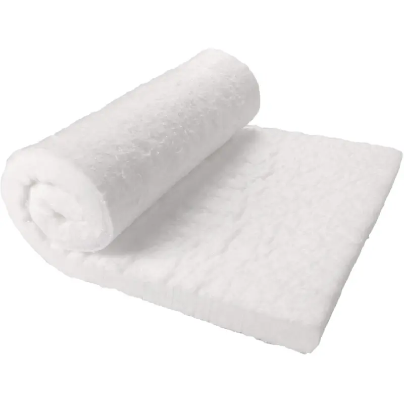Ceramic Fiber Insulation Blanket, 1 Inch Thick 12" x 24" High Temperature Heat Resistant Insulation, 2400°F Fireproof Refractory Blanket for Kiln, Furnace, Forge and Industrial Applications, 3023E