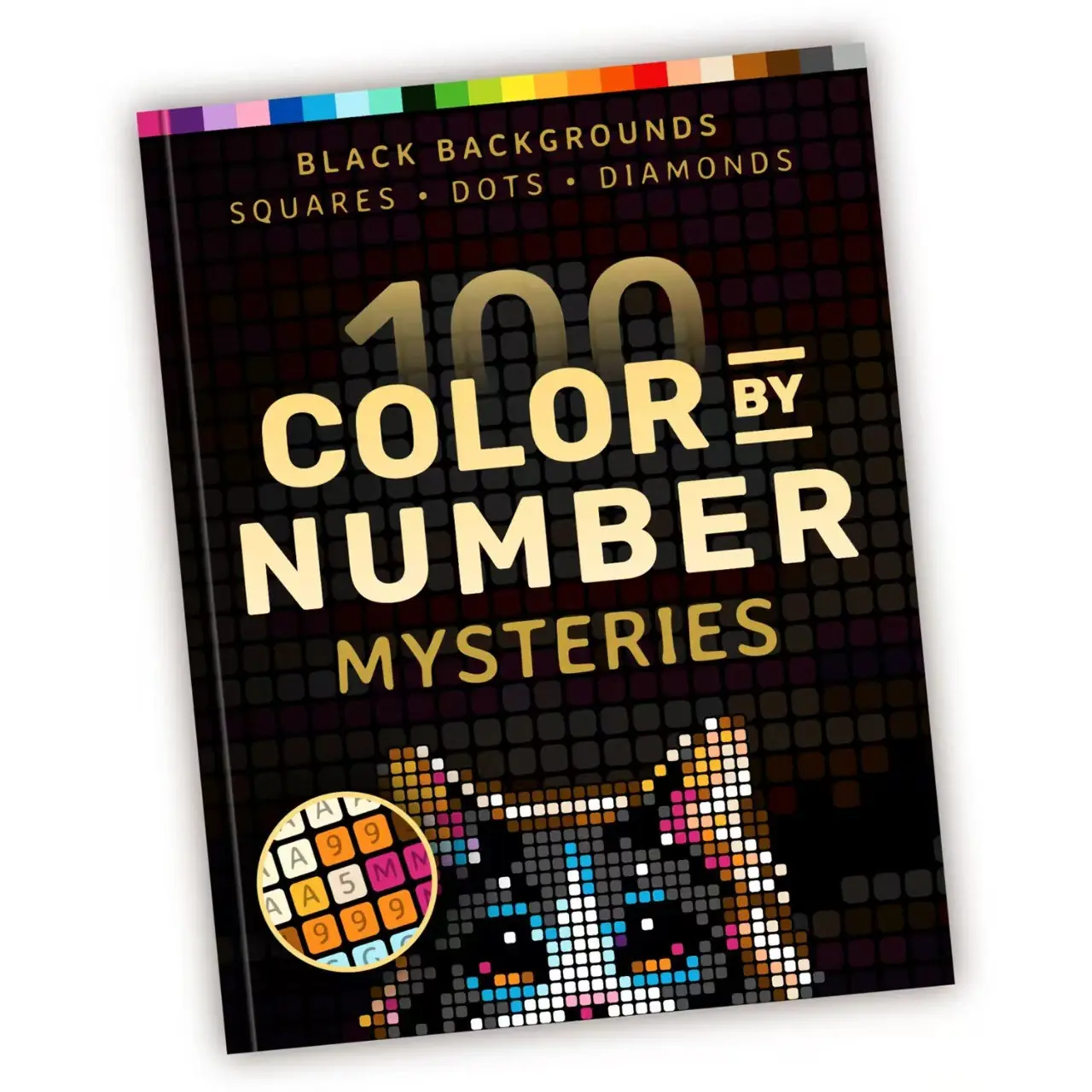 Mysterious Number Pixel Coloring Book, Illustrated Creative Adult Coloring Activity, Relaxing Art Therapy Workbook, Perfect Gift for Artists