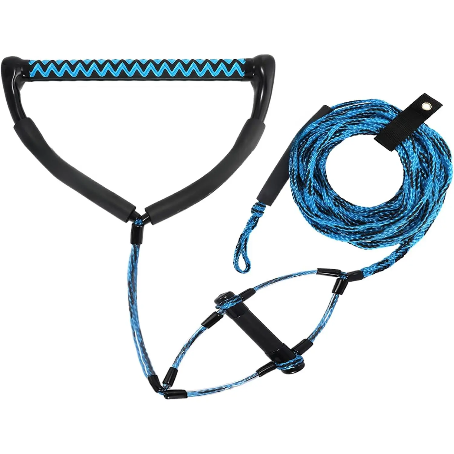 Wakeboard Rope  - Water Ski Rope with Double Handle - Sections Boat Tow Rope for Wakeboard, Water Ski, and Tubing