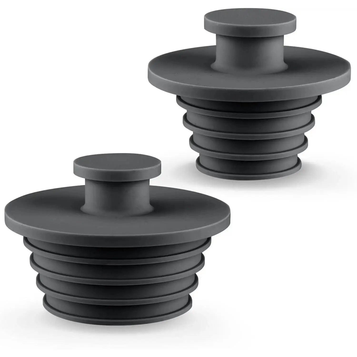 2pcs Sink Stopper Different Sizes One Large and One Small Tub Plug Bathroom Shower Drain Plug Silicone Bathtub Drain Plug Tub Drain Stopper Washbasin Stopper