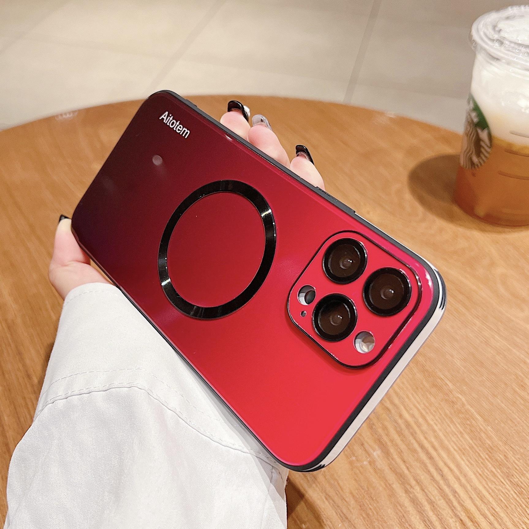 Magnetic Gradient Compatible with iPhone 17 Pro Max Phone Case with Lens Protector New iPhone 16 Full Coverage Hard Case