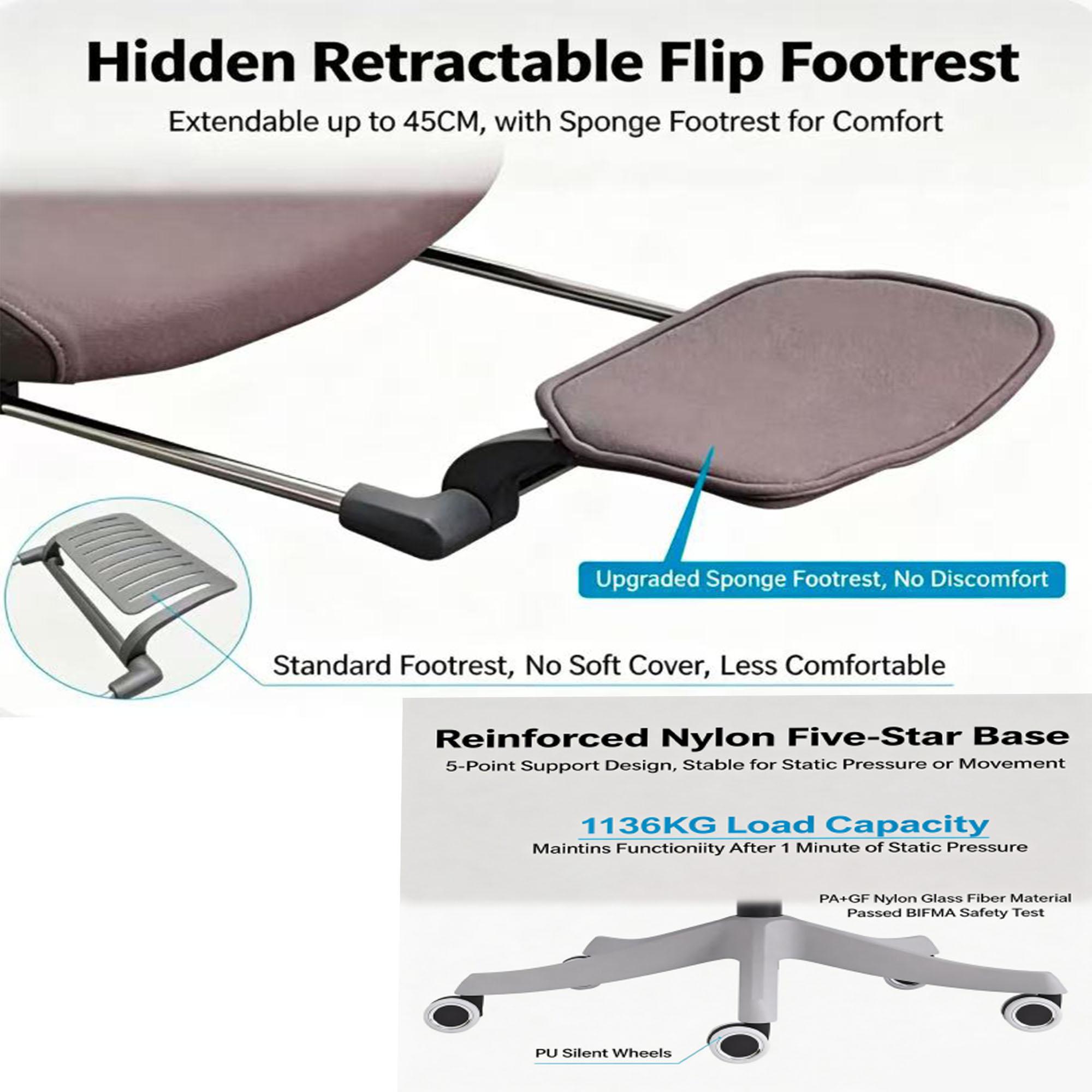 AI Voice Control Ergonomic Mesh Office Chair with Massage & Heating, Hollow Seat Cushion, 5D Adjustable Headrest & Lumbar Support, Grey Computer Desk Chair for Home Work Gaming AI Voice Control Ergonomic Mesh Office Chair with Massage & Heating, Hollow Seat Cushion, 5D Adjustable Headrest & Lumbar Support, Grey Computer Desk Chair for Home Work Gaming