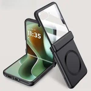 Compatible with Razr 60 Ultra/Razr 50 Magnetic Full Wrap Shockproof Flip Phone Case HNZ0499