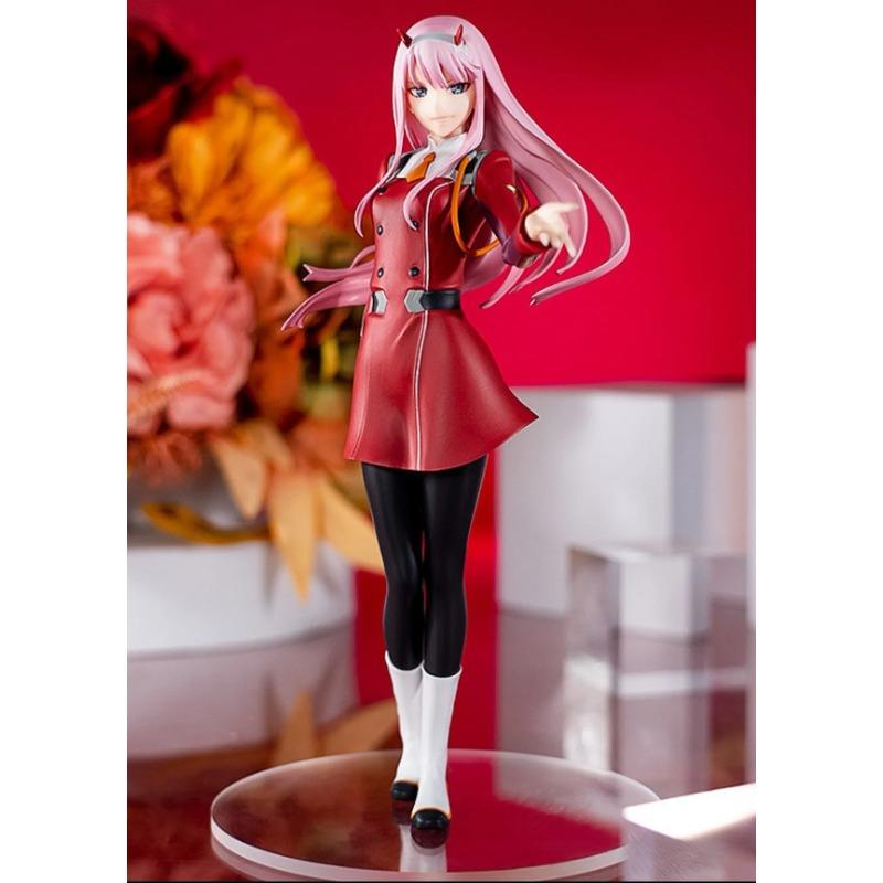 In Stock DARLING in The FRANXX Anime Figure Zero Two 02 Action Figure Kawaii Standing Beautiful 17CM PVC Collection Model Doll