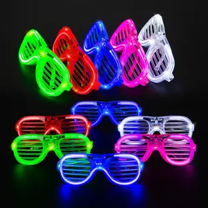 25 Packs LED Glasses 5 Neon Colors Glow in the Dark Party Supplies for Kids Adults Light Up Glasses Fit Birthday Valentine's Day Halloween Christmas Cosplayfidget toys