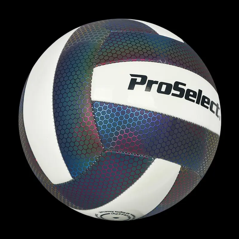 Proselect Volleyball, Durable PU Material, Color-Changing Reflective Training Ball, Standard Size 5, Perfect for Halloween & Christmas Gifts