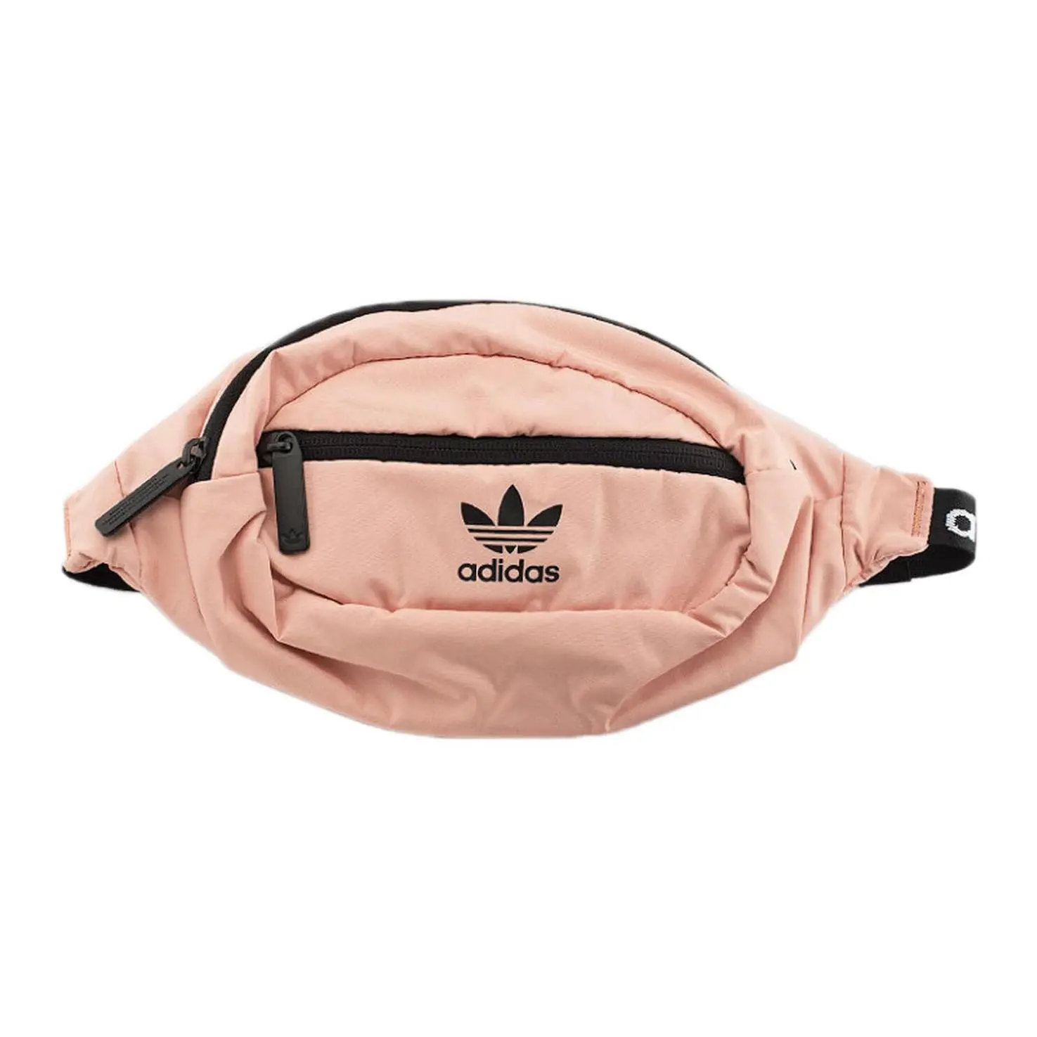 Adidas Originals Adjustable Logo-Print Waist Bag for Men and Women – Sporty Casual Style in Pink and Black