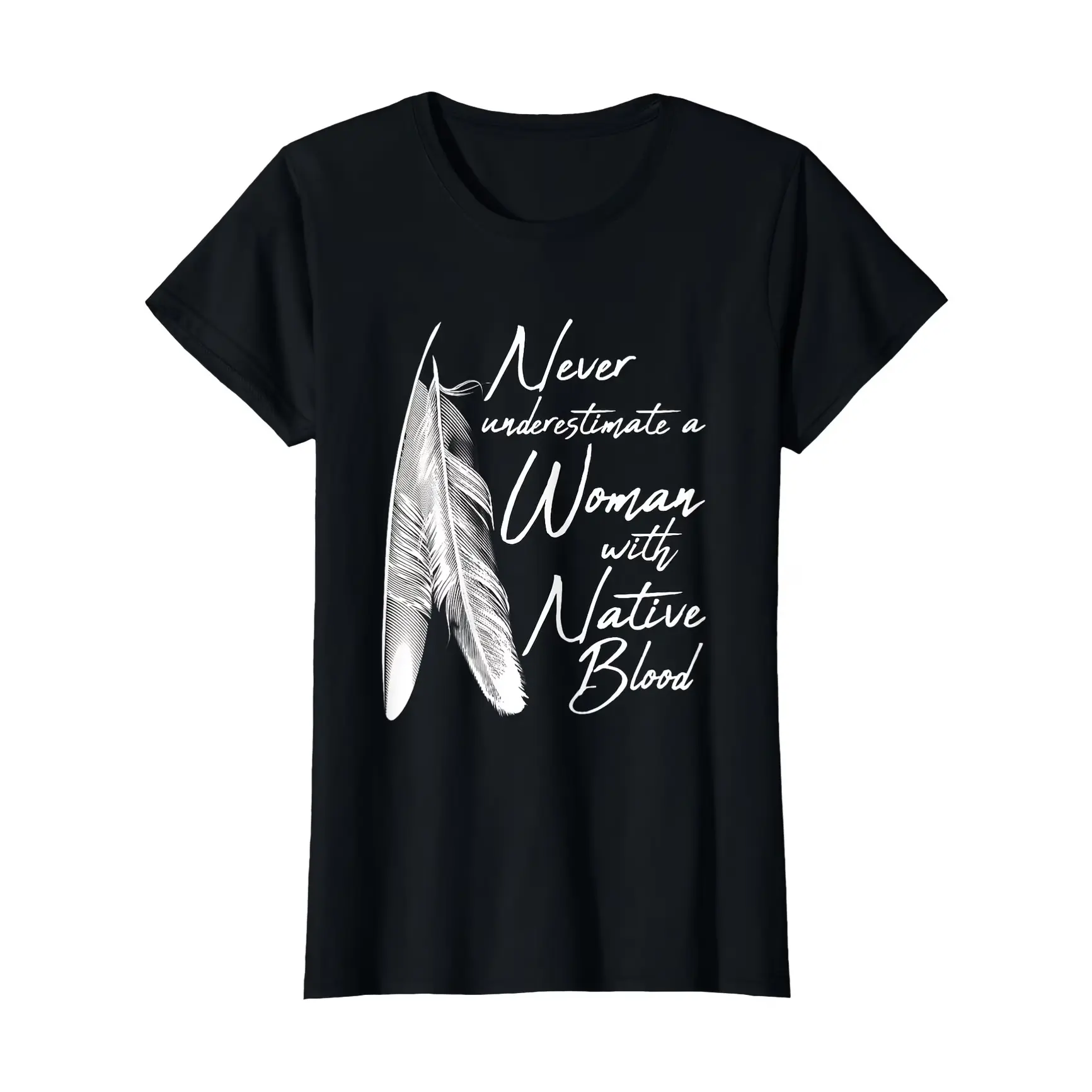 Women's Ethnic Aesthetic Elegant Short-Sleeve Oversized Cotton T-Shirt - Native American Eagle Feather Graphic, Inspirational Feminine Slogan Print, Soft Casual Outfit, Valentine Gift For Her