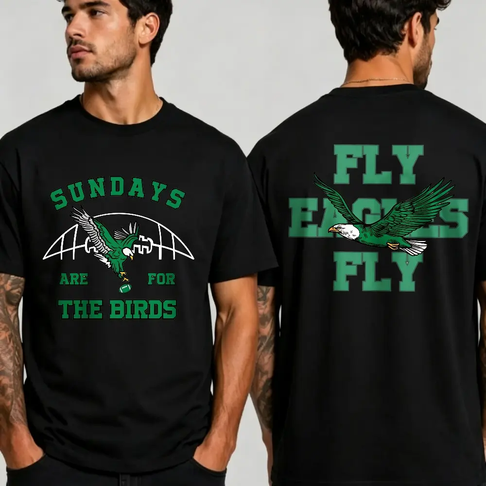 Eagles Football T-shirt, Eagles Shirt, Sundays are for the Birds, Bird Gang Outfit, Football Shirt