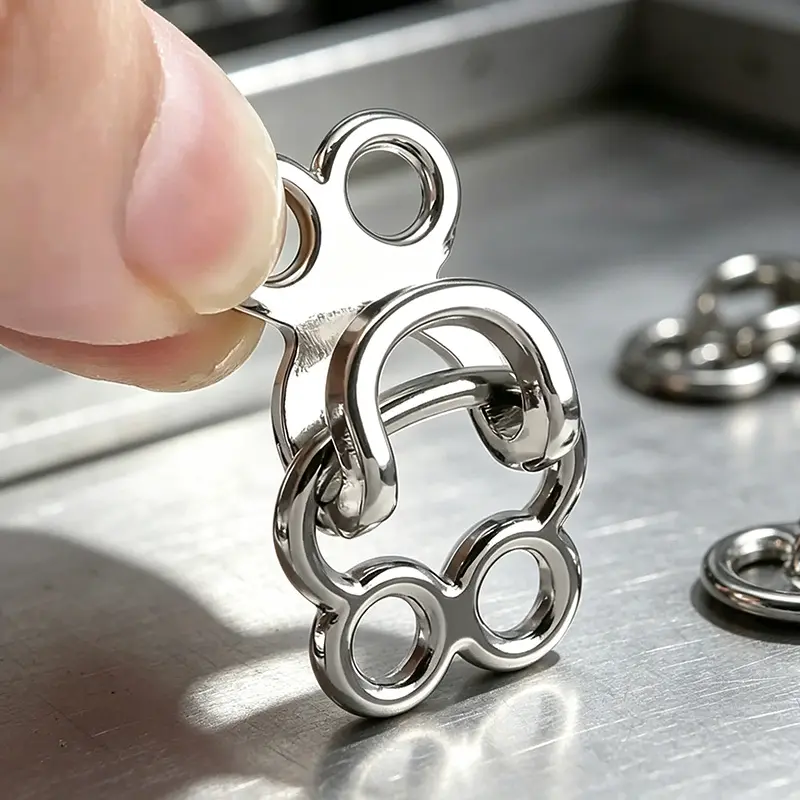 Metal alloy concealed snaps, hook and eyelet snaps, used for DIY sewing, concealed closures for handbags, trousers, skirts, collars, coats, sewing accessories, sewing supplies.