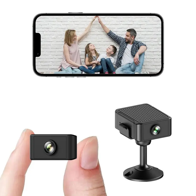 Mini WiFi Security Camera with Strong Magnet, HD Night Vision, USB Powered, Smart Ai Motion Detection, iOS Android APP, No Installation Needed
