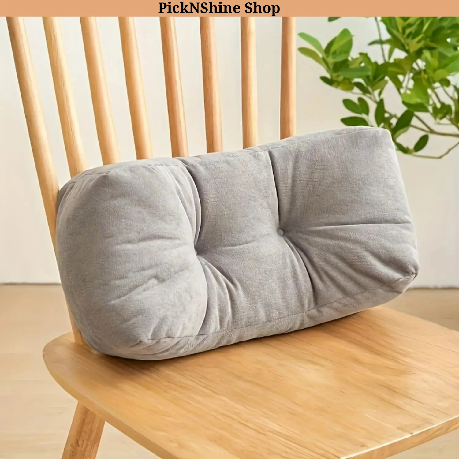 Unisex Minimalist Rectangular Synthetic Fabric Back Support Pillow - Comfortable Bedside Cushion for Sitting Up in Bed, Relaxation & Sofa Lounging