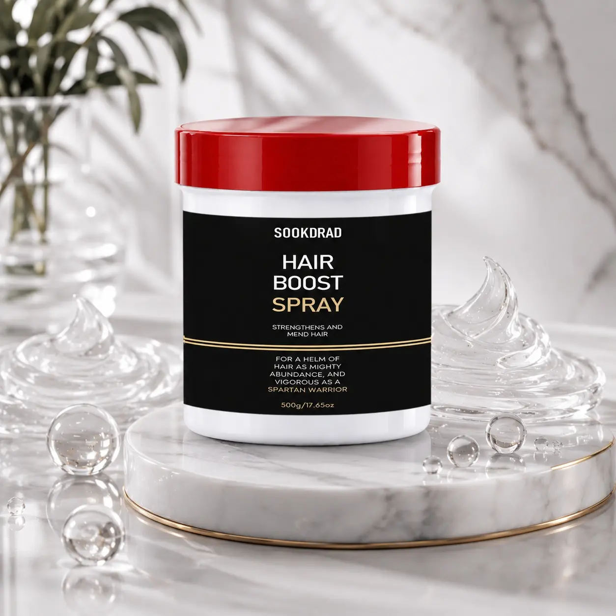 Hair Boost Spray, strengthens hair, mends hair, full thick hair, vigorous hair, 500g/17.65oz