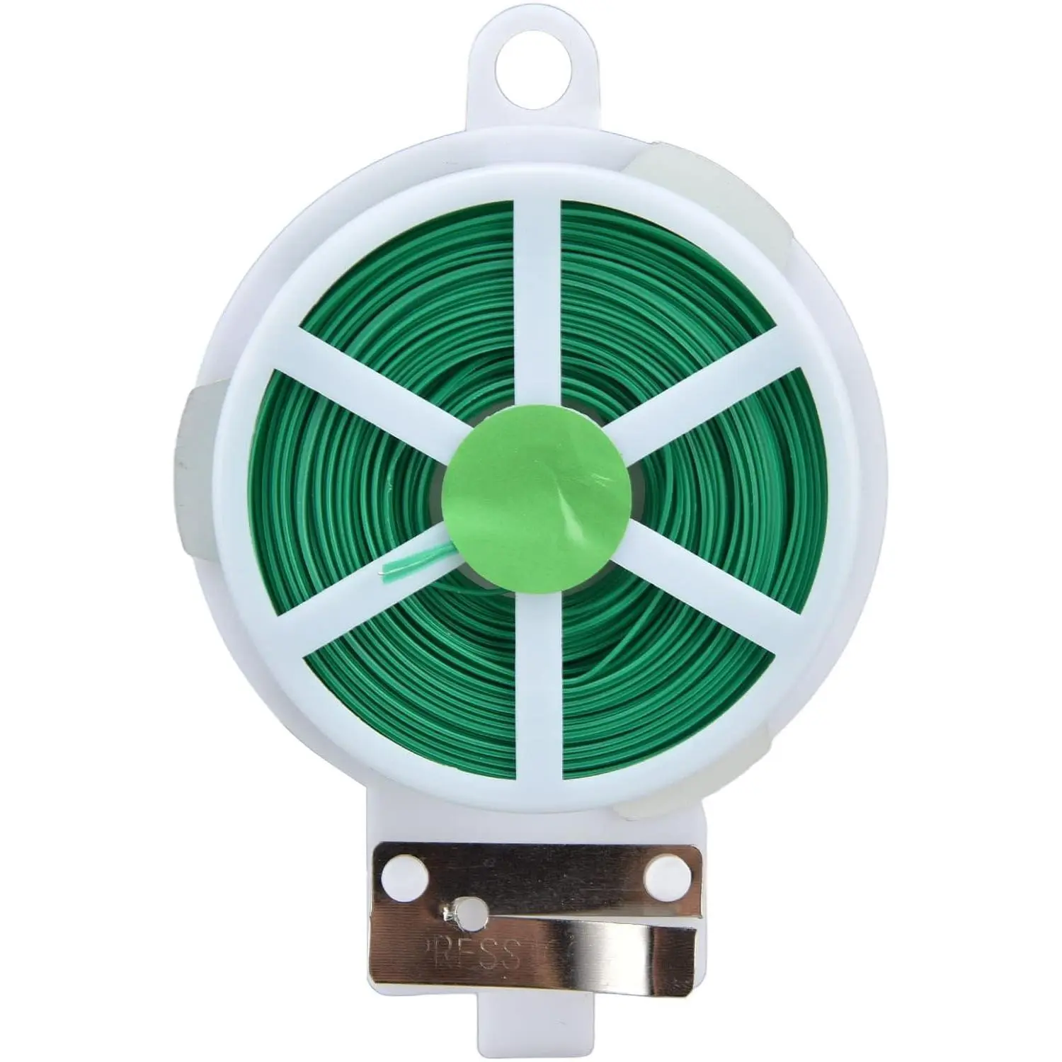 20m 787 Inch Smooth Iron Flexible Metal Plant Ties with Built-In Cutting Tool, Reusable Sturdy Garden Binding Straps, Practical Plant Care Supplies for Home and Office, Perfect for Fixing Shrubs and Climbing Vines