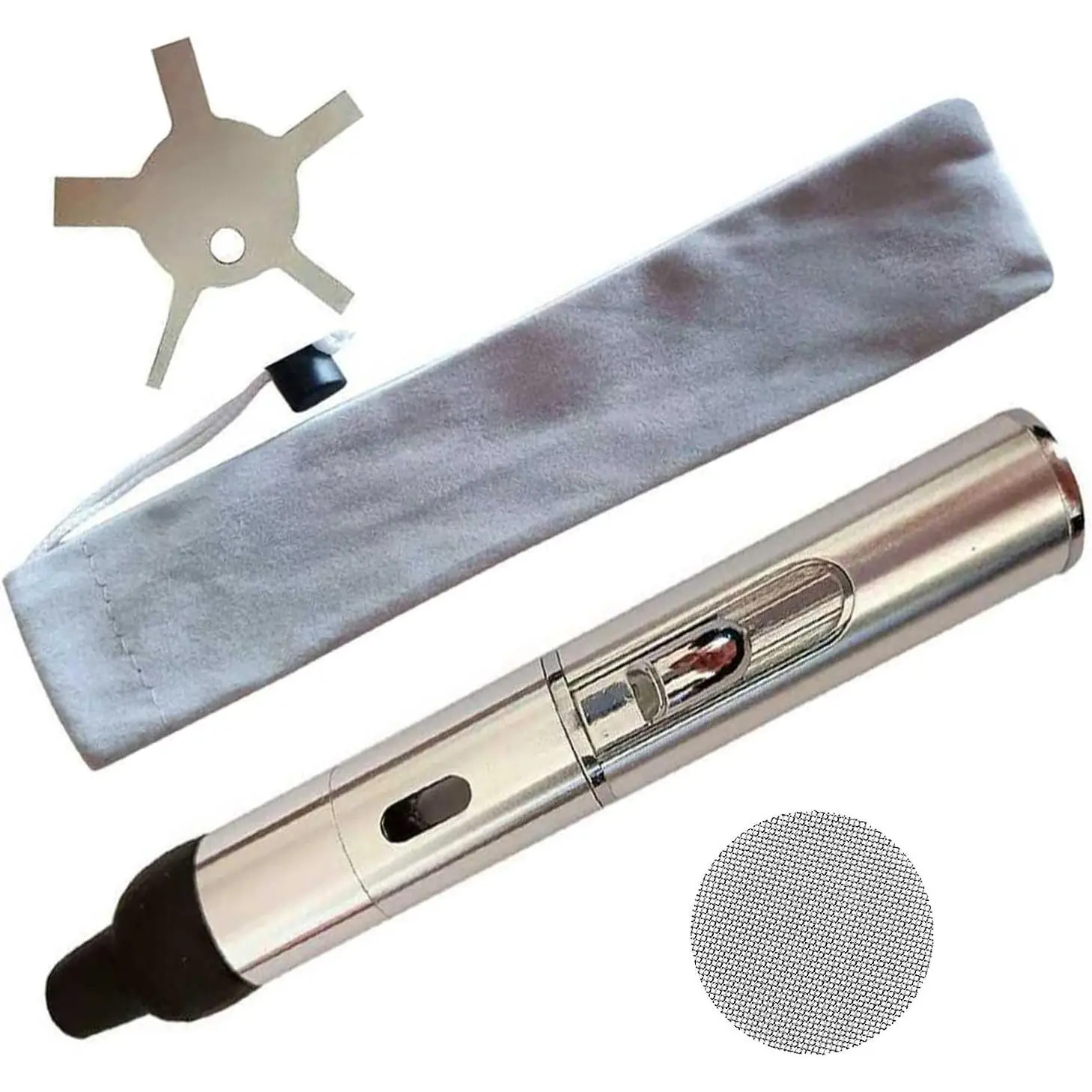Lighter,Multifunctional  Tube-in Detachable Lighter,,Indoor,Camping,Candle,Birthday,Silver